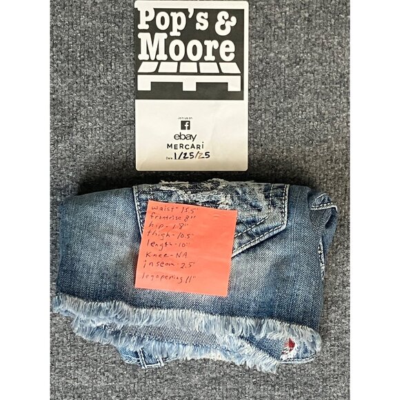Miss Me Women's Jean Shorts Signature Short Size 26 With Stains - Picture 15 of 16